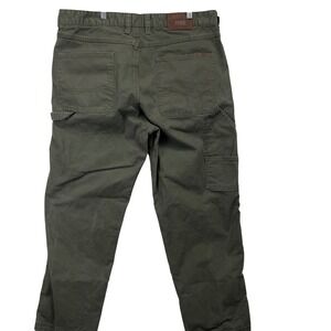 Smiths Workwear Stretch Carpenter Pants Khaki Green 38x32 Utility Work READ